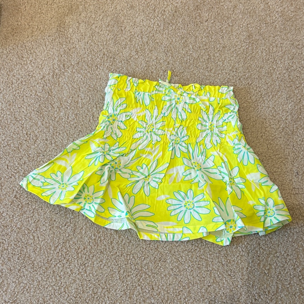 Neon floral kids skirt NWT